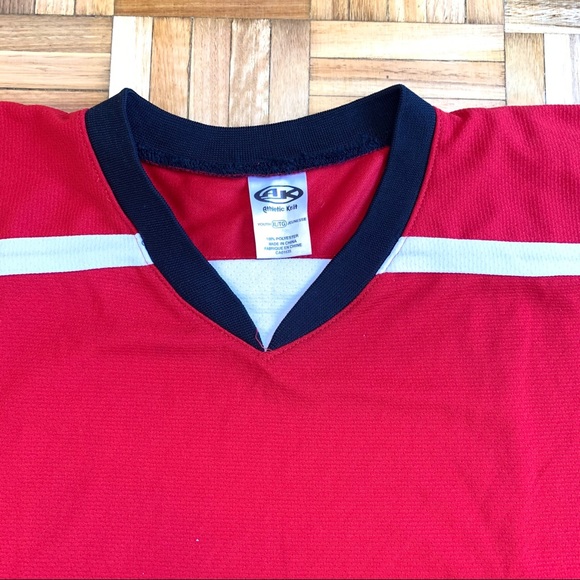 Athletic Knit Youth Red Hockey Jersey XL/TG - Picture 6 of 6